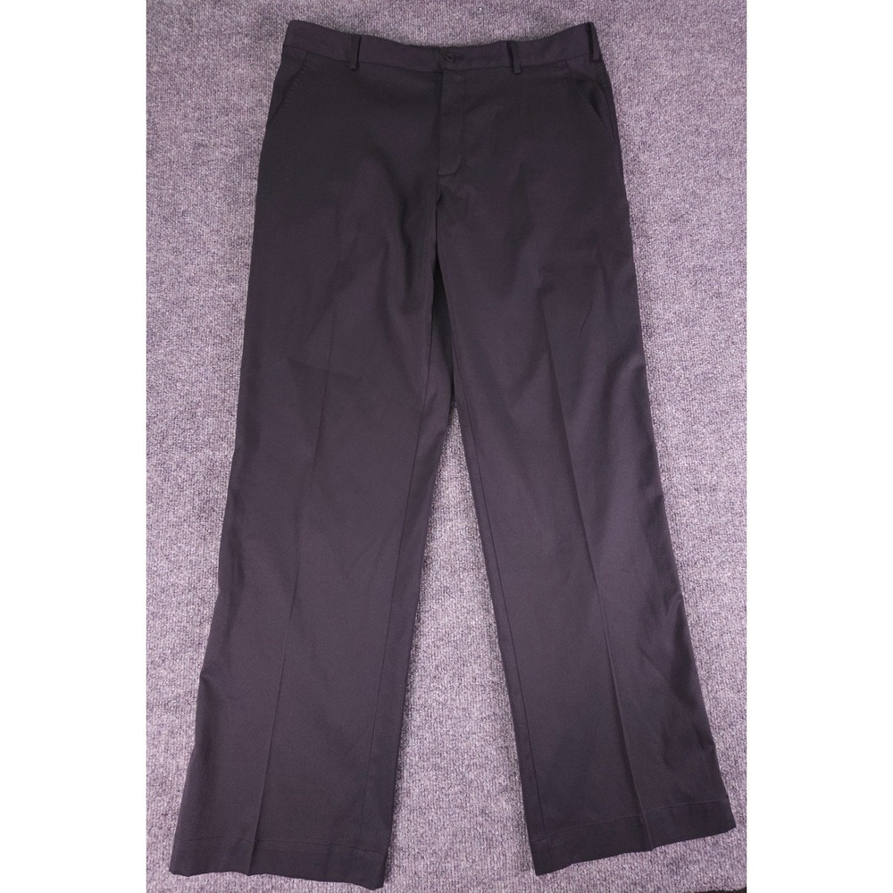 Nike Golf Pants Mens 34x32 Black Performance Stretch Tech Dri Fit Straight Chino